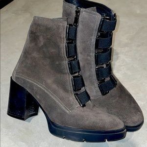Fabianelli Gray Suede Platform Boot